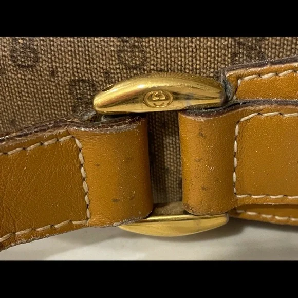 Gucci Vintage 80’s camel cross body handbag - Picture 5 of 8